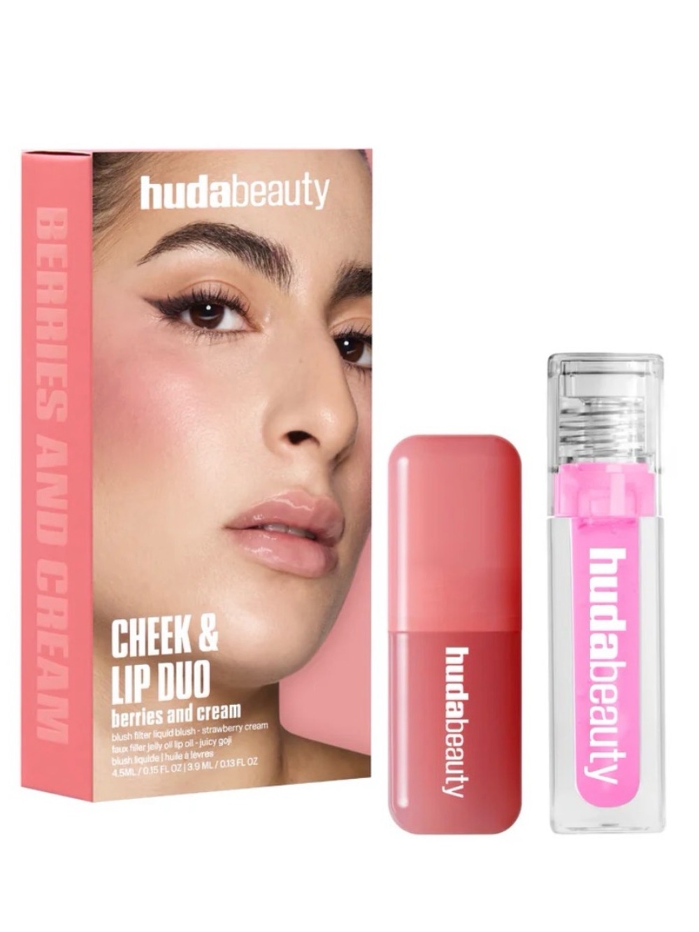HUDA BEAUTY Cheek & Lip Duo — Berries and Cream